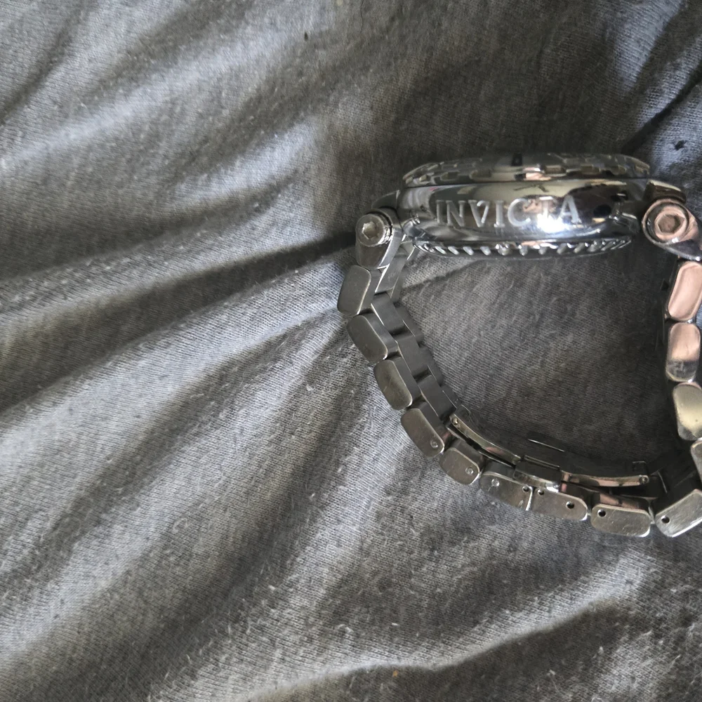 Invicta Silver Chronograph Watch with Red Accents - Picture 5 of 6